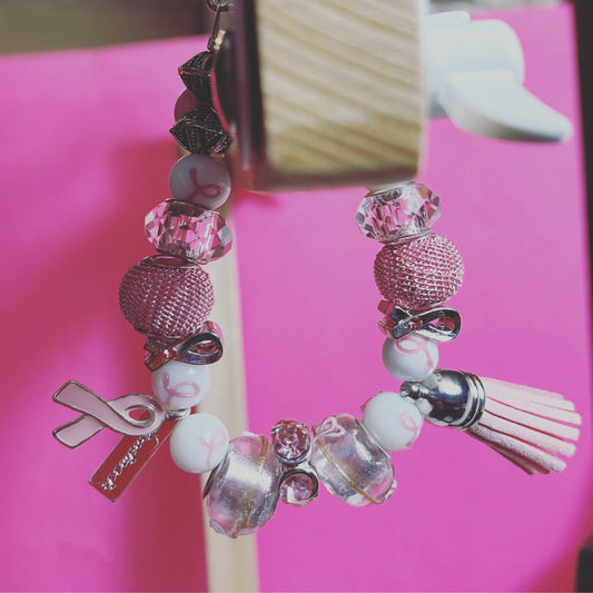 Tassel Pink Charm Bracelet